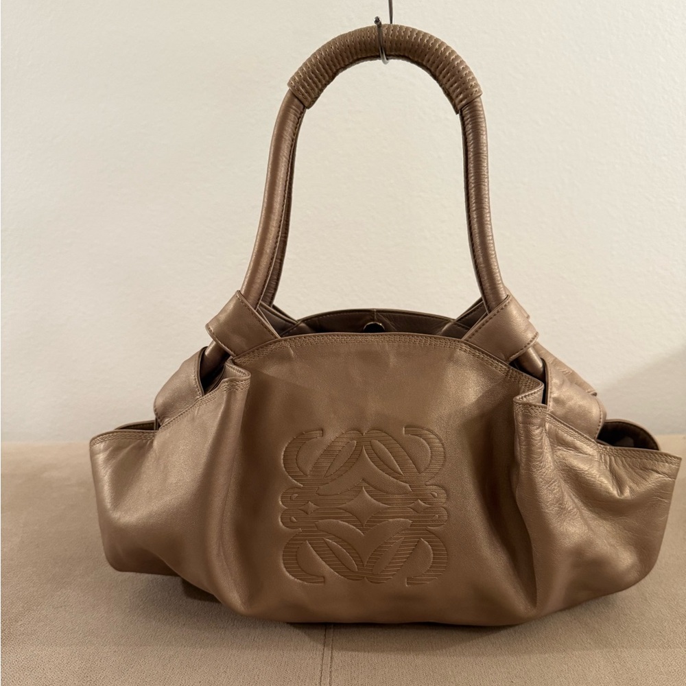 Vintage Loewe Top Handle Lambskin Bag